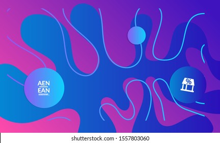 Abstract geometric background with vanishing waves. Modern template for social media banner. Contemporary material design with realistic shadow over flat gradient background