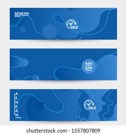 Abstract geometric background with vanishing waves. Modern template for social media banner. Contemporary material design with realistic shadow over flat gradient background