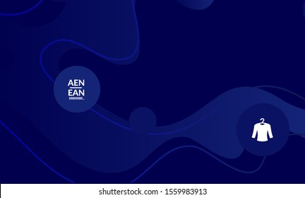 Abstract geometric background with vanishing waves. Modern template for social media banner. Contemporary material design with realistic shadow over flat gradient background