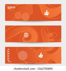 Abstract geometric background with vanishing waves. Modern template for social media banner. Contemporary material design with realistic shadow over flat gradient background