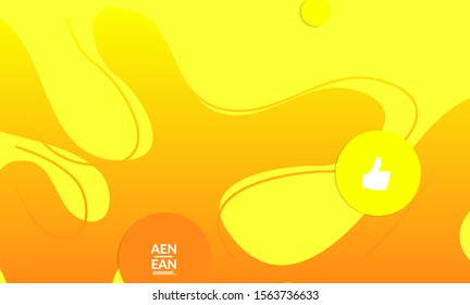 Abstract geometric background with vanishing waves. Modern template for social media banner. Contemporary material design with realistic shadow over flat gradient background