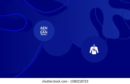 Abstract geometric background with vanishing waves. Modern template for social media banner. Contemporary material design with realistic shadow over flat gradient background