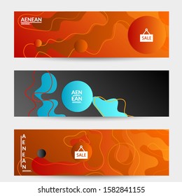 Abstract geometric background with vanishing waves. Modern template for social media banner. Contemporary material design with realistic shadow over flat gradient background