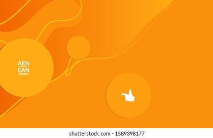 Abstract geometric background with vanishing waves. Modern template for social media banner. Contemporary material design with realistic shadow over flat gradient background