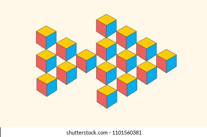 Abstract geometric background vector