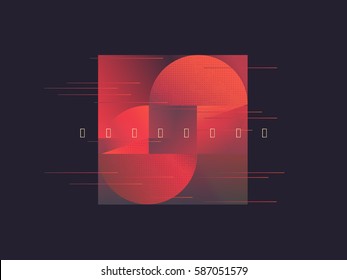 Abstract geometric background. Vector