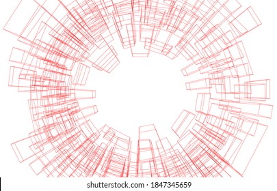 abstract geometric background vector 3d illustration