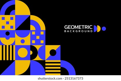 Abstract geometric background vector art 4
