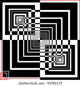 Abstract geometric background. Vector art.