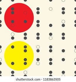 Abstract  Geometric Background. Vector Circle Pattern. Abstract Regular Texture
