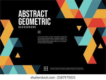 colorido del vector de fondo geométrico abstracto