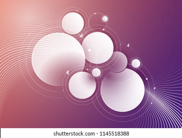 Abstract geometric background. Vector cover from a set of geometric shapes. Gentle colors