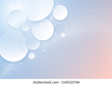 Abstract geometric background. Vector cover from a set of geometric shapes. Gentle colors
