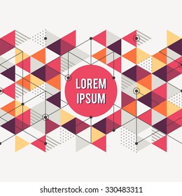 Abstract geometric background. Vector design layout for business presentations, flyers, posters, apps.