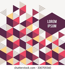 Abstract geometric background. Vector design layout for business presentations, flyers, posters, apps.