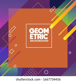 Abstract geometric background vector. Gradient geometric background