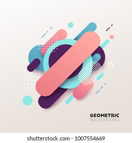Abstract geometric background. Vector illustration.