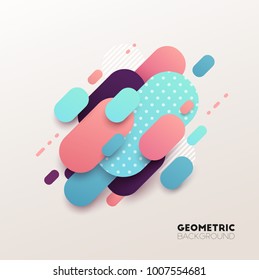 Abstract geometric background. Vector illustration.