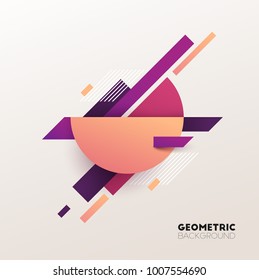 Abstract geometric background. Vector illustration.
