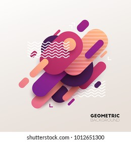 Abstract geometric background. Vector illustration.