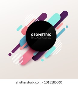 Abstract geometric background. Vector illustration.