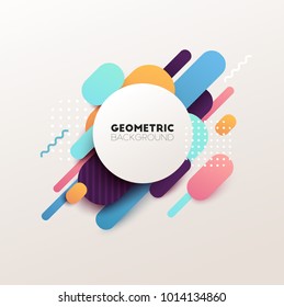 Abstract geometric background. Vector illustration.