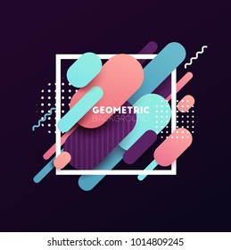 Abstract geometric background. Vector illustration.
