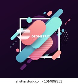 Abstract geometric background. Vector illustration.