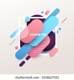 Abstract geometric background. Vector illustration.