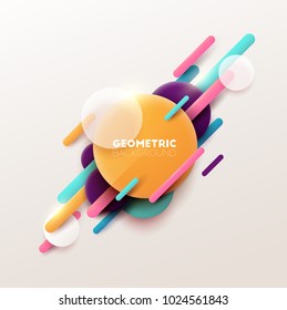 Abstract geometric background. Vector illustration. 