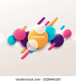 Abstract geometric background. Vector illustration. 