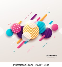 Abstract geometric background. Vector illustration. 