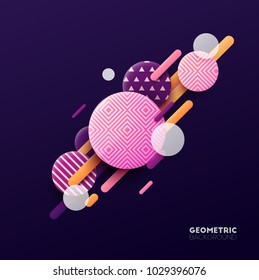 Abstract geometric background. Vector illustration. 