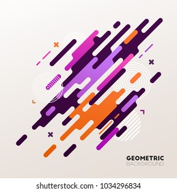 Abstract geometric background. Vector illustration. 