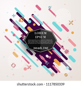 Abstract geometric background. Vector illustration.