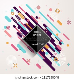 Abstract geometric background. Vector illustration.