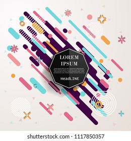 Abstract geometric background. Vector illustration.