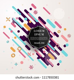 Abstract geometric background. Vector illustration.