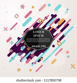 Abstract geometric background. Vector illustration.