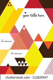 Abstract Geometric Background / Vector Illustration / Book Cover / Background Design / Graphics / Layout / Content Page