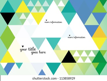 Abstract Geometric Background / Vector Illustration / Book Cover / Background Design / Graphics / Layout / Content Page