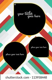 Abstract Geometric Background / Vector Illustration / Book Cover / Background Design / Graphics / Layout / Content Page