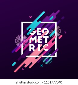 Abstract geometric background. Vector illustration. 