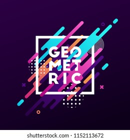 Abstract geometric background. Vector illustration. 