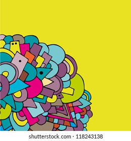 Abstract geometric background, vector illustration