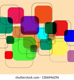 Abstract geometric background. Vector illustration