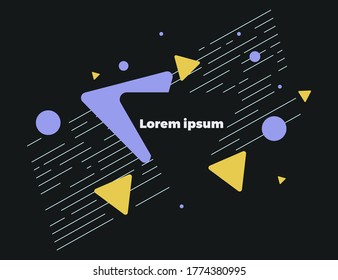 Abstract geometric background vector Illustration