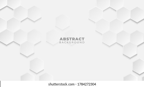 abstract geometric background. vector illustration. wallpaper hexagon. modern background.soft white background eps 10