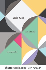 Abstract Geometric Background / Vector Illustration / Book Cover / Background Design / Graphics / Layout / Content Page