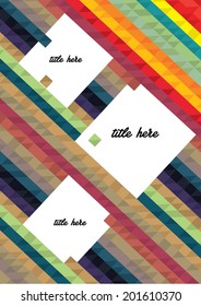 Abstract Geometric Background / Vector Illustration / Book Cover / Background Design / Graphics / Layout / Content Page